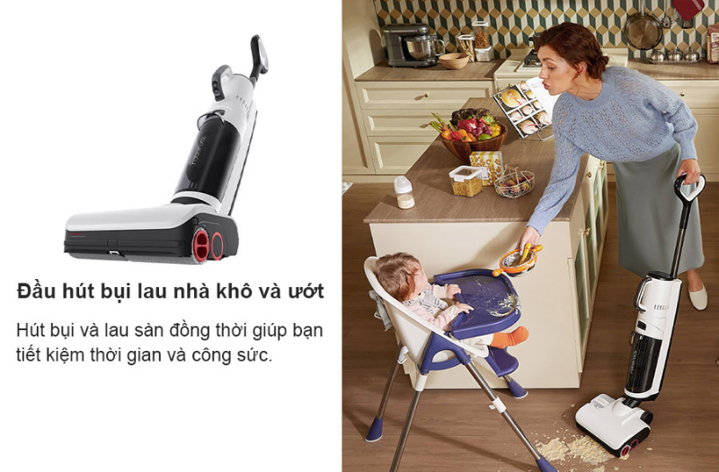 Đầu hút bụi lau nhà khô và ướt