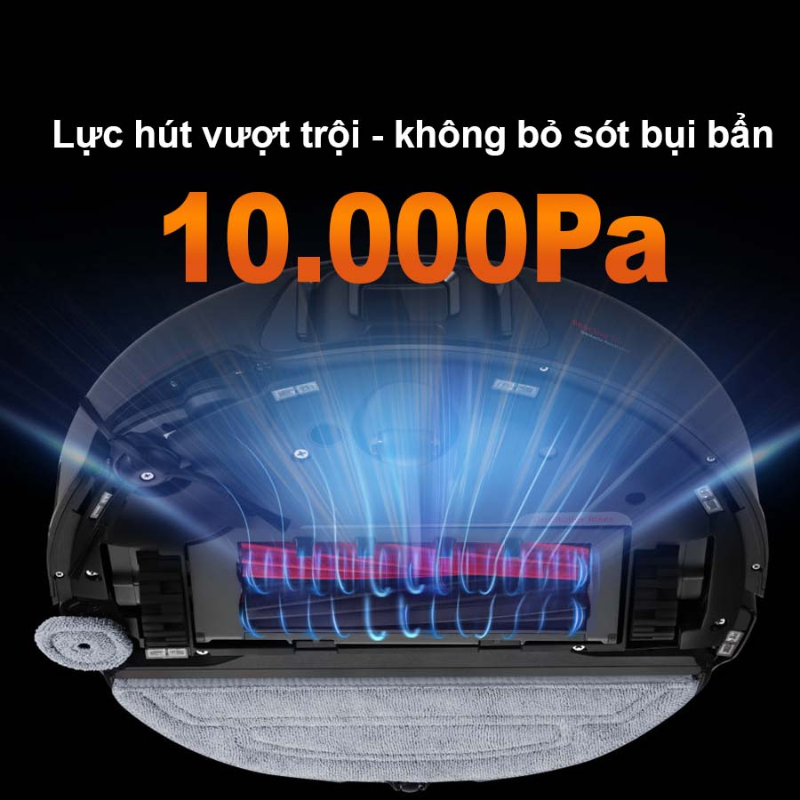Lực hút cực mạnh 10.000Pa
