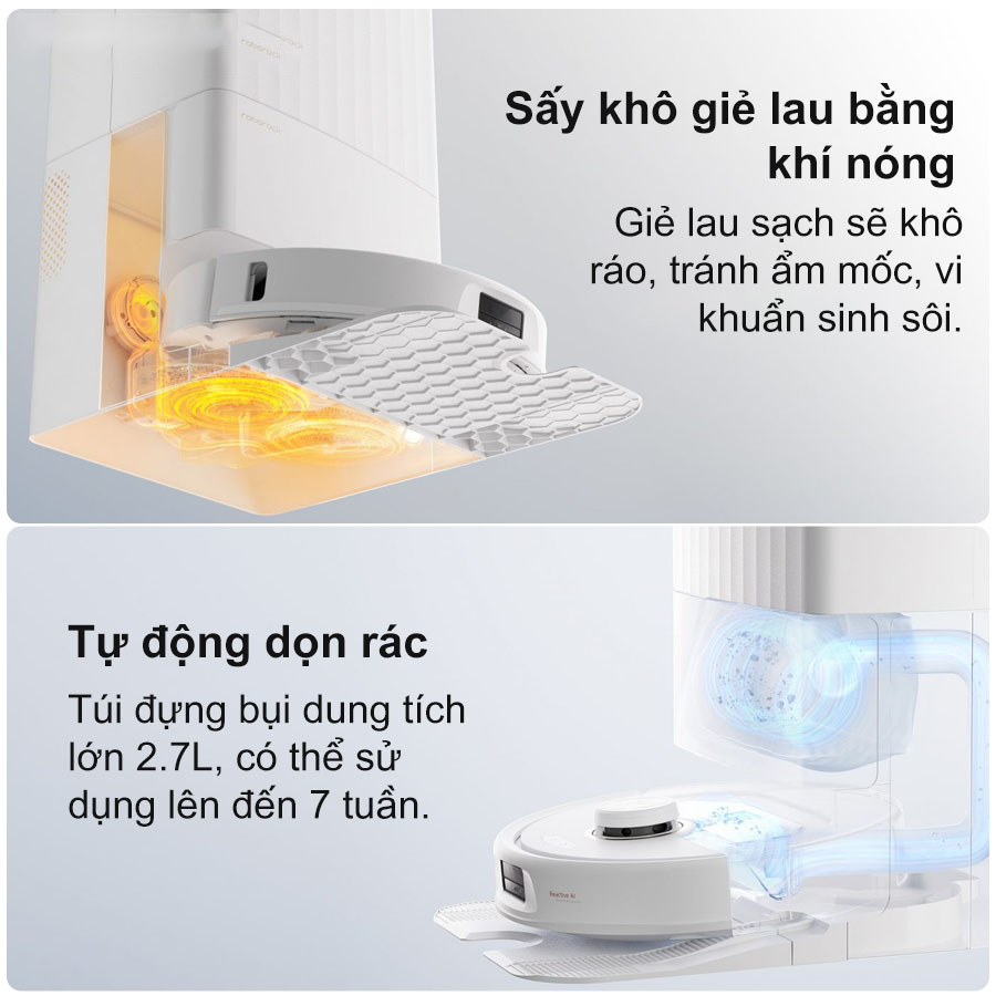 Trạm sạc đa năng Roborock Q Revo MaxV