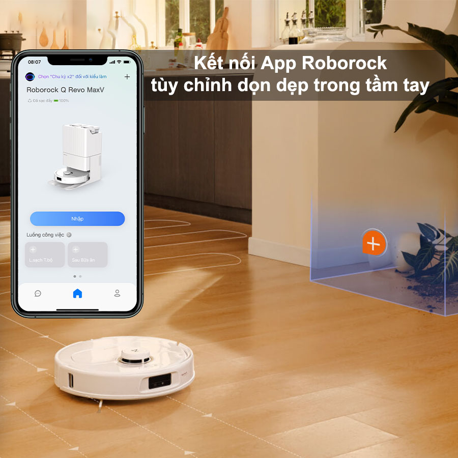 Kết nối app Roborock