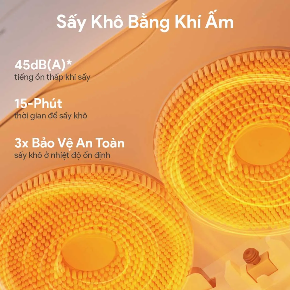 Tự động giặt và sấy khô giẻ lau