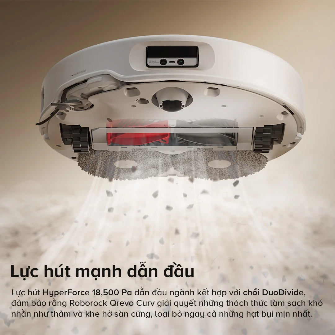 Robot hút bụi lau nhà Roborock Q Revo Curv