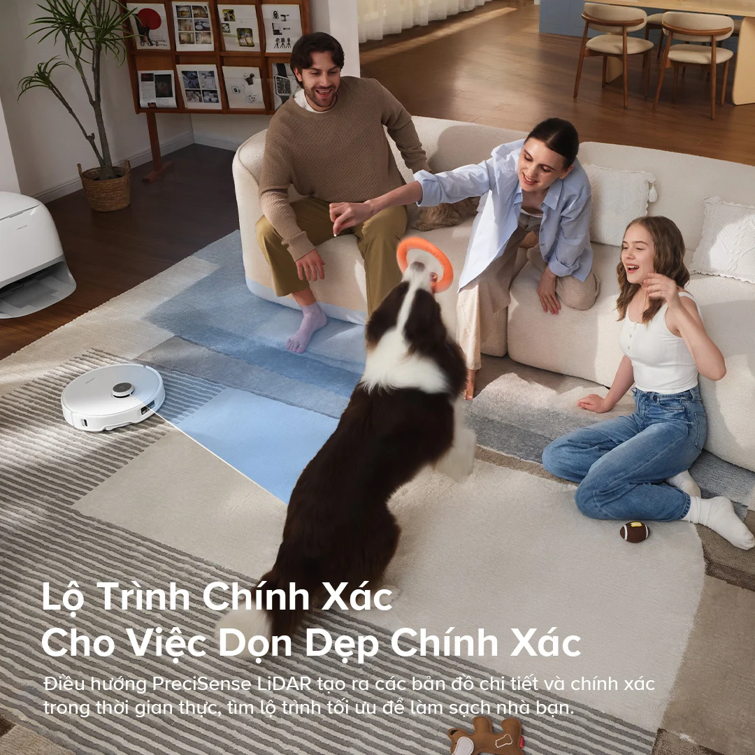 Robot hút bụi lau nhà Roborock Q Revo Curv