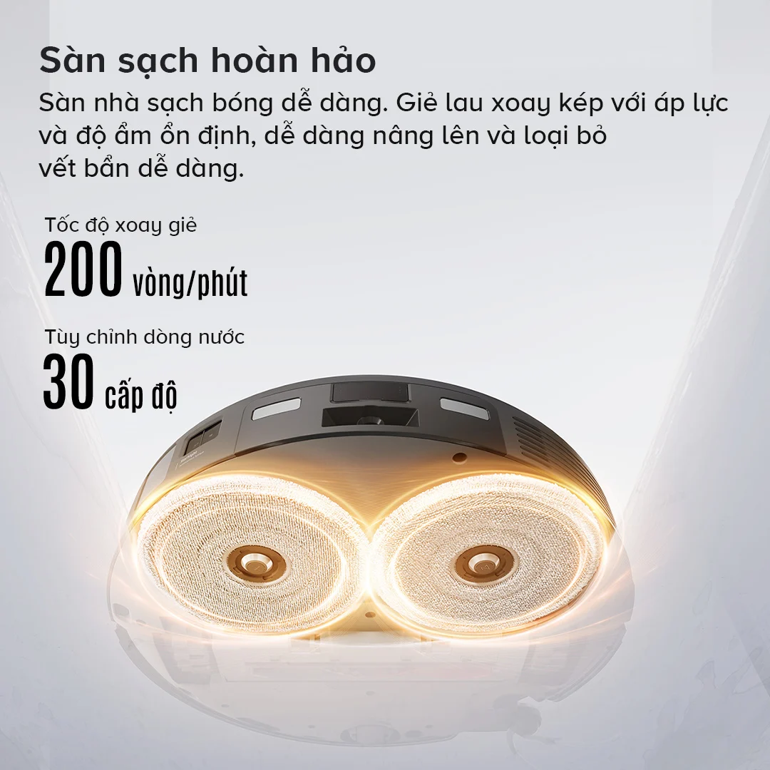 Robot hút bụi lau nhà Roborock Saros 10R