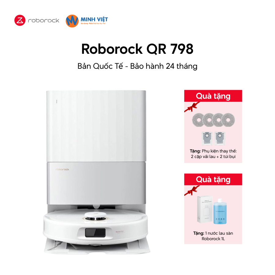 Robot hút bụi lau nhà Roborock QR 798 - Chính hãng - Ảnh 2