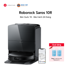 Robot hút bụi lau nhà Roborock Saros 10R - Chính hãng