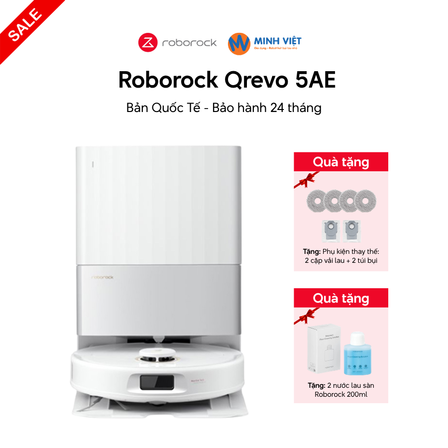 Robot hút bụi lau nhà Roborock Qrevo 5AE – Chính hãng