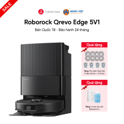 Robot hút bụi lau nhà Roborock Qrevo Edge 5V1 (Trắng/ Đen)