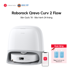 Robot hút bụi lau nhà Roborock Qrevo Curv 2 Flow - Chính hãng