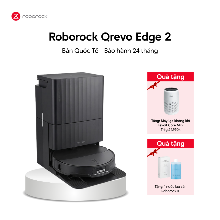 Robot hút bụi lau nhà Roborock Qrevo Edge 2 - Bản Quốc Tế - Ảnh 2