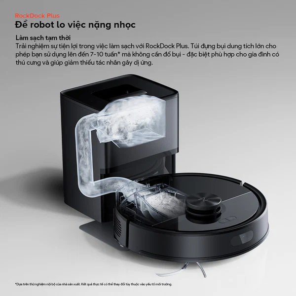 Roborock Q7 Pro Max Plus tự động đổ bụi 10 tuần