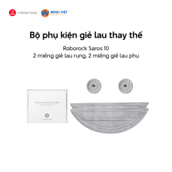 Bộ phụ kiện giẻ lau thay thế robot Roborock Saros 10 - Chính Hãng