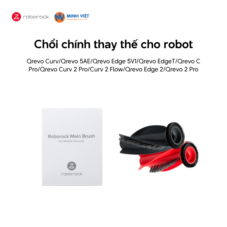 Chổi chính thay thế cho Roborock Qrevo Edge 5V1/ Qrevo 5AE/ EdgeT - Chính hãng