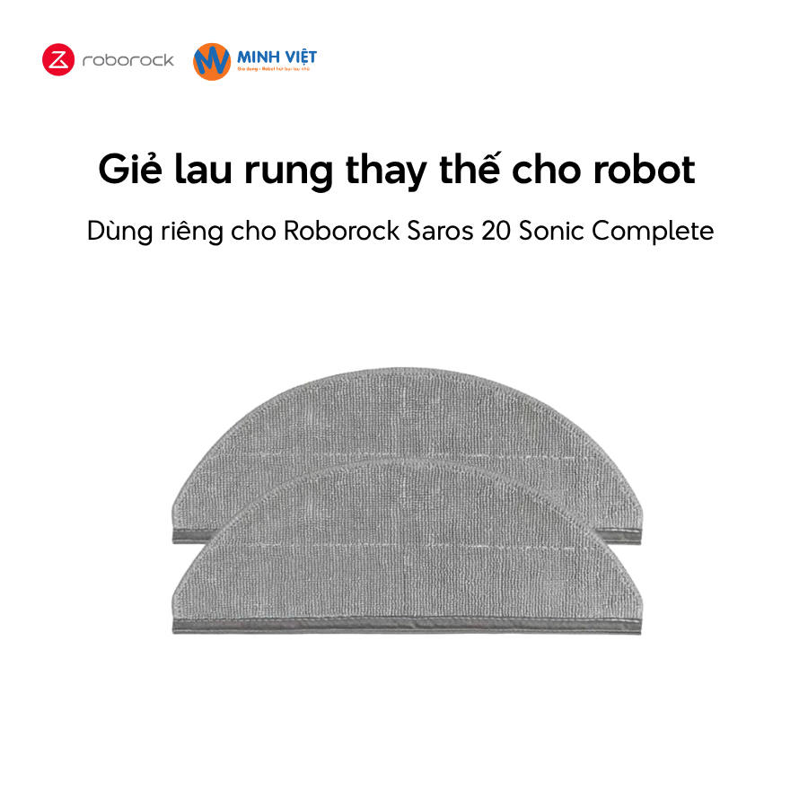 Giẻ lau rung thay thế cho Roborock Saros 20 Sonic – Chính hãng