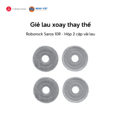 Giẻ lau xoay thay thế cho Roborock Saros 10R - Chính hãng