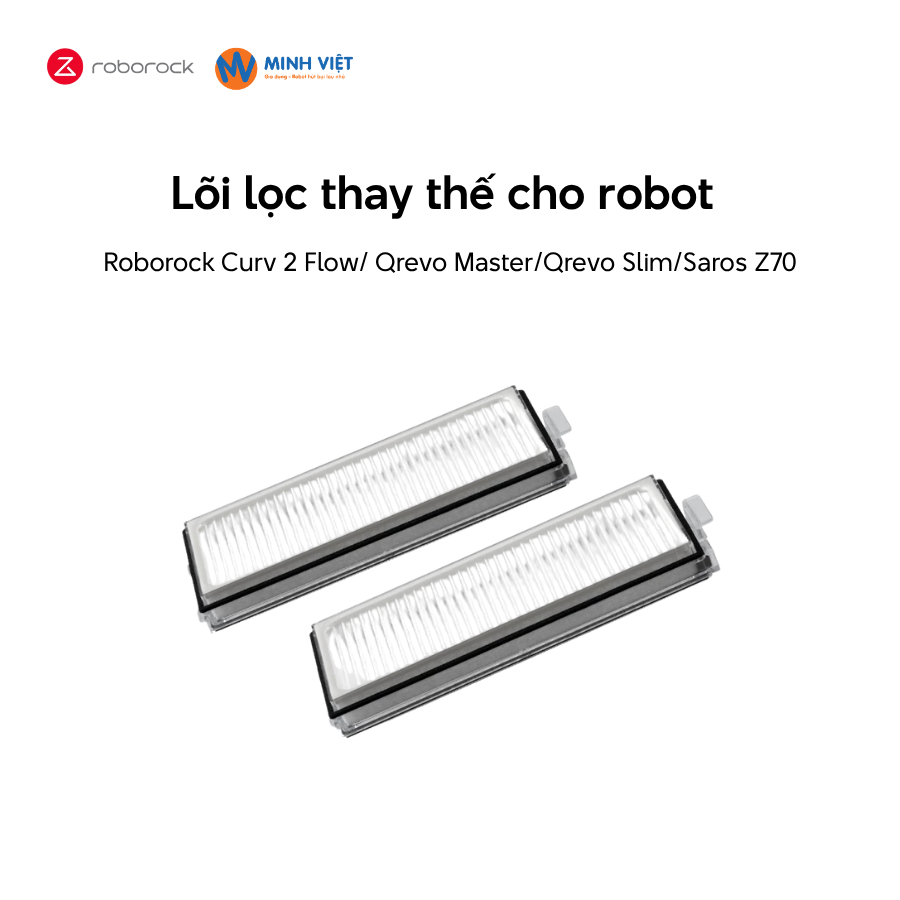 Lõi lọc thay thế cho Roborock Curv 2 Flow/ Qrevo Master/Qrevo Slim/ Saros Z70 - Chính Hãng