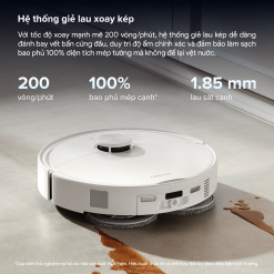 Roborock Qrevo 2 Pro hệ thống giẻ lau xoay kép