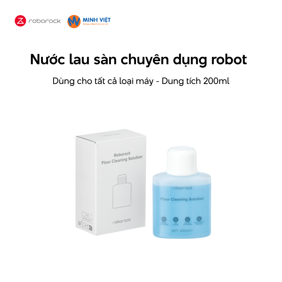 Nước lau sàn chuyên dụng cho robot hút bụi - Dung tích 200ml - Chính hãng