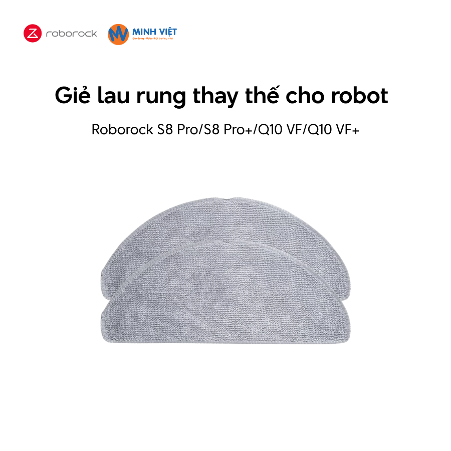Giẻ lau rung thay thế cho Roborock Q10 VF/Q10 VF+/S8 Pro/S8 Pro+ – Chính hãng