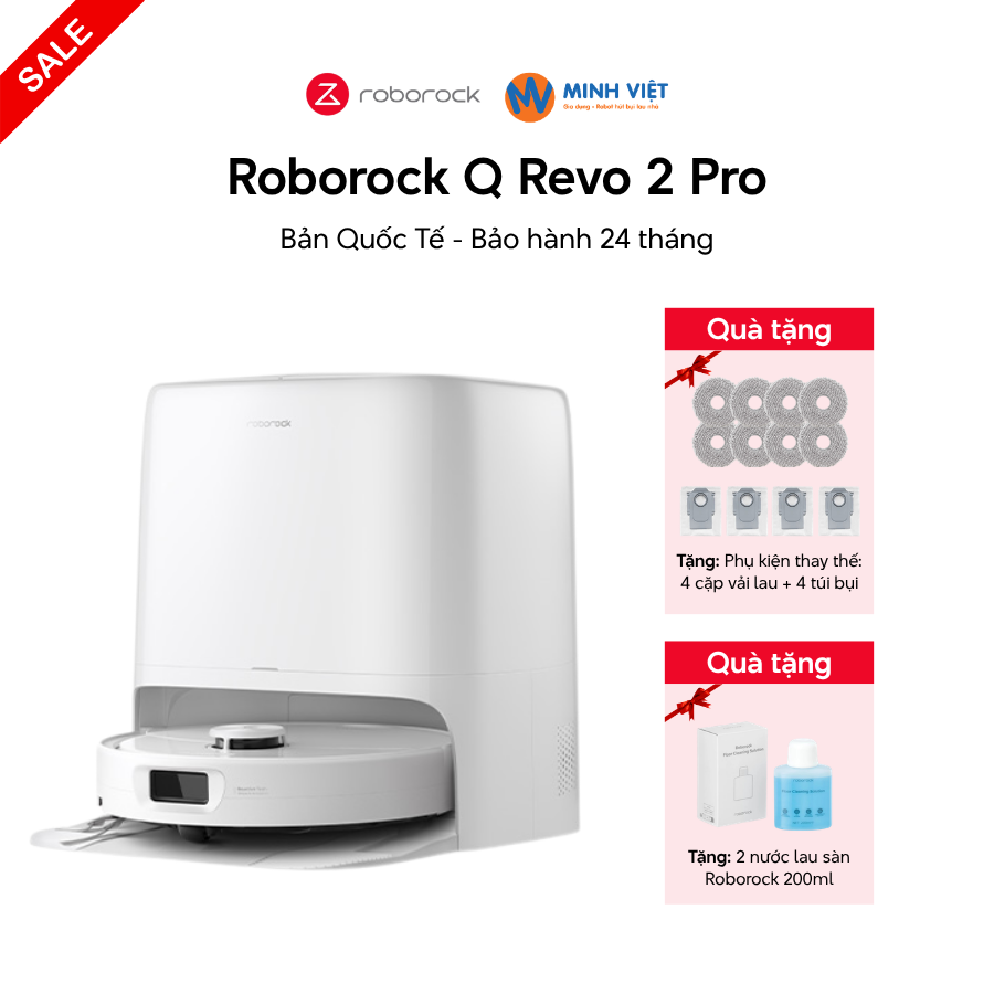 Robot hút bụi lau nhà Roborock Qrevo 2 Pro - Chính Hãng - Ảnh 2